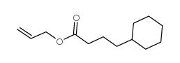 allyl cyclohexanebutyrate Structure