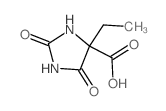 4-Imidazolidinecarboxylicacid, 4-ethyl-2,5-dioxo- structure