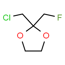 1,3-Dioxolane,2-(chloromethyl)-2-(fluoromethyl)- structure