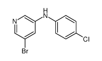 5-bromo-N-(4-chlorophenyl)pyridin-3-amine Structure