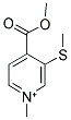 4-(METHOXYCARBONYL)-1-METHYL-3-(METHYLSULFANYL)PYRIDINIUM结构式