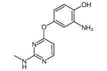 2-amino-4-(2-methylamino-pyrimidin-4-yloxy)-phenol结构式