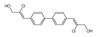 3,3'-([1,1'-biphenyl]-4,4'-diyl)bis(2-chloroprop-2-en-1-ol)结构式