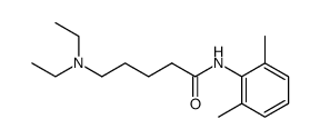 5-(diethylamino)pentano-2',6'-xylidide Structure