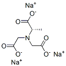 N,N-二(羰甲基)-L-丙氨酸钠盐结构式