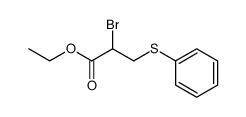 ethyl 2-bromo-3-phenylthiopropanoate Structure