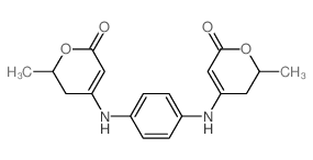 6-methyl-4-[[4-[(2-methyl-6-oxo-2,3-dihydropyran-4-yl)amino]phenyl]amino]-5,6-dihydropyran-2-one picture