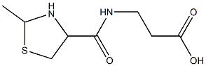 ba-Alanine, N-[(2-methyl-4-thiazolidinyl)carbonyl]- (9CI)结构式