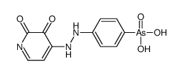 [4-[2-(2,3-dioxopyridin-4-yl)hydrazinyl]phenyl]arsonic acid结构式