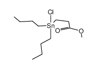 chloro(2-methoxycarbonylethyl)dibutylstannane Structure