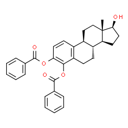4-hydroxyestradiol-3,4-dibenzoate Structure