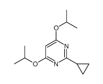 Pyrimidine, 2-cyclopropyl-4,6-bis(1-methylethoxy)- (9CI)结构式