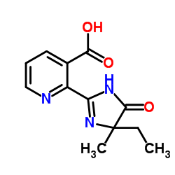 2-(4-Ethyl-4-methyl-5-oxo-4,5-dihydro-1H-imidazol-2-yl)nicotinic acid Structure