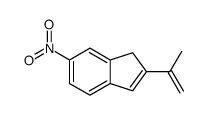 6-nitro-2-prop-1-en-2-yl-1H-indene结构式