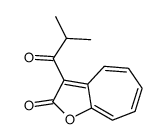 3-(2-methylpropanoyl)cyclohepta[b]furan-2-one结构式
