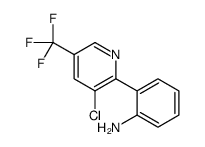 2-[3-chloro-5-(trifluoromethyl)pyridin-2-yl]aniline结构式