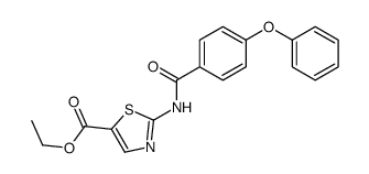 ethyl 2-[(4-phenoxybenzoyl)amino]-1,3-thiazole-5-carboxylate结构式