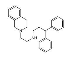 N-[2-(3,4-dihydro-1H-isoquinolin-2-yl)ethyl]-3,3-diphenylpropan-1-amine Structure