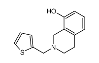 2-(thiophen-2-ylmethyl)-3,4-dihydro-1H-isoquinolin-8-ol Structure