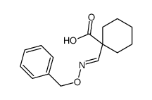 1-(phenylmethoxyiminomethyl)cyclohexane-1-carboxylic acid Structure