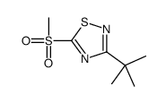 3-tert-butyl-5-methylsulfonyl-1,2,4-thiadiazole Structure