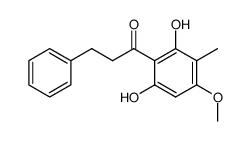 2',6'-Dihydroxy-4'-methoxy-3'-methyl-2-phenylpropiophenon Structure