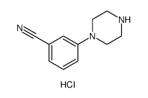 3-(piperazin-1-yl)benzonitrile hydrochloride Structure