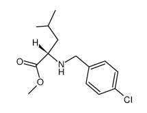 (S)-2-(4-Chloro-benzylamino)-4-methyl-pentanoic acid methyl ester Structure