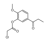 1-(3-chloroacetoxy-4-methoxy-phenyl)-propan-1-one Structure
