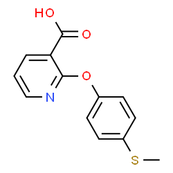 2-(4'-methylthiophenoxy)nicotinic acid结构式