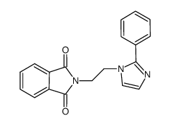 2-[2-(2-phenylimidazol-1-yl)ethyl]isoindole-1,3-dione结构式