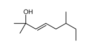 (E)-2,6-dimethyloct-3-en-2-ol结构式