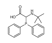 2-(tert-butylamino)-2-diphenylphosphanylacetic acid结构式