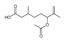 3,7-Dimethyl-6-acetoxy-oct-enoic acid结构式