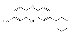 3-chloro-4-(4-cyclohexylphenoxy)aniline结构式