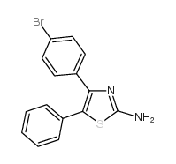 4-(4-溴苯基)-5-苯基-2-氨基噻唑结构式