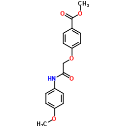 Methyl 4-{2-[(4-methoxyphenyl)amino]-2-oxoethoxy}benzoate结构式