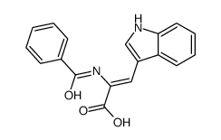 2-benzamido-3-(1H-indol-3-yl)prop-2-enoic acid Structure