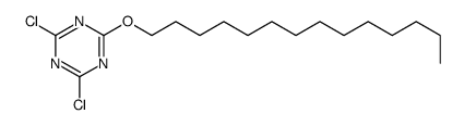 2,4-dichloro-6-(tetradecyloxy)-1,3,5-triazine结构式