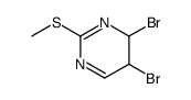 4,5-dibromo-2-methylsulfanyl-4,5-dihydro-pyrimidine Structure