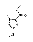 methyl 1-methyl-4-methylsulfanylpyrrole-2-carboxylate Structure