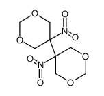 5-nitro-5-(5-nitro-1,3-dioxa-5-cyclohexyl)-1,3-dioxacyclohexane结构式