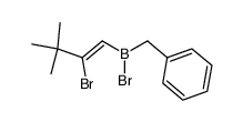 1-(benzylbromoboryl)-2-bromo-3,3-dimethyl-1-butene Structure