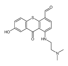 1-((2-(dimethylamino)ethyl)amino)-7-hydroxy-9-oxo-9H-thioxanthene-4-carboxaldehyde结构式