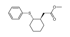 methyl 2-((1R,2S)-2-(phenylthio)cyclohexyl)acetate Structure