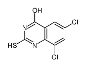 2-MERCAPTO-4-HYDROXY-6,8-DICHLOROQUINAZOLINE结构式