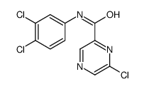 6-chloro-N-(3,4-dichlorophenyl)pyrazine-2-carboxamide Structure