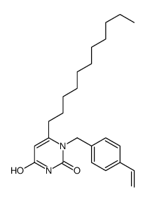 1-[(4-ethenylphenyl)methyl]-6-undecylpyrimidine-2,4-dione Structure