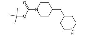 4-Piperidin-4-ylmethyl-piperidine-1-carboxylic acid tert-butyl ester Structure