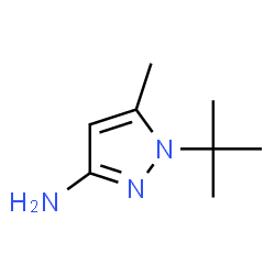 1H-Pyrazol-3-amine,1-(1,1-dimethylethyl)-5-methyl-结构式
